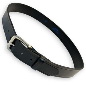 Leather Belt 36 Men's 1 3/8 Black Work Belt Heavy Holster Belt Made In USA